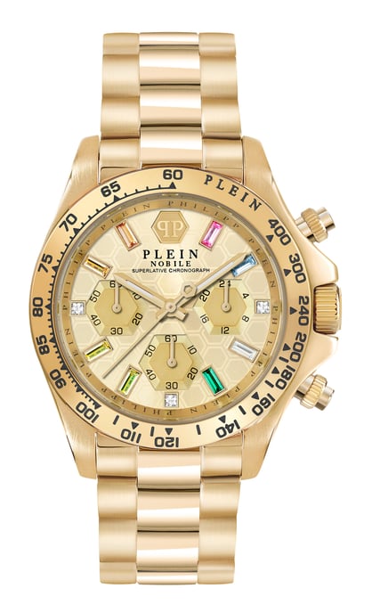 Philipp Plein Nobile Lady Gold Damen Armbanduhr PWSBA0223 - Image 1