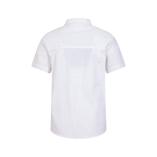 Mountain Warehouse Mens Coconut Slub Short-Sleeved Shirt (White)