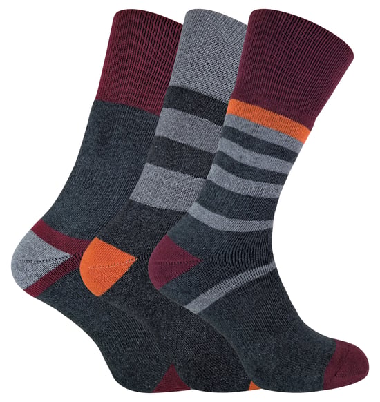 Peninsula - 3 Paires Homme Chaussettes avec Double Peau pour Randonnée - Pack 4 - Image 1