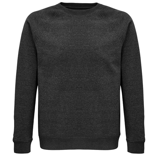 SOLS Unisex Erwachsene Space Organic Raglan Sweatshirt (Charcoal Marl) - Image 1