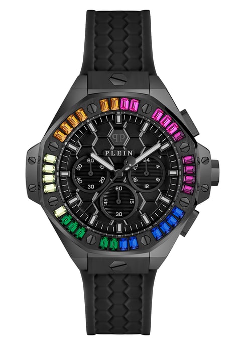 Philipp Plein Plein Chrono Royal Unisex schwarze Uhr PWPSA0724 - Image 1