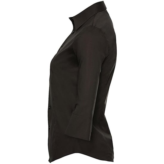 Russell Collection Easy Care Bluse, 3/4-Armlänge (Schwarz) - Image 3