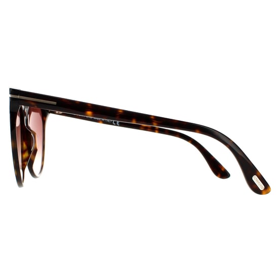 Tom Ford Cat Eye Womens Dark Havana Braun Gradient Sonnenbrille - Image 3