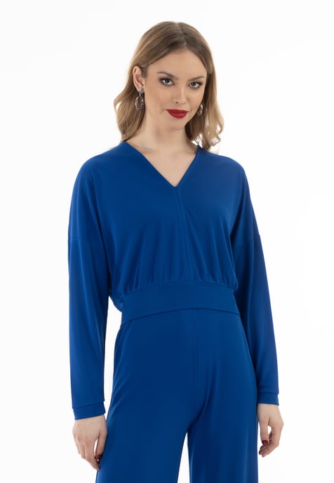 faina cropped long sleeve shirt