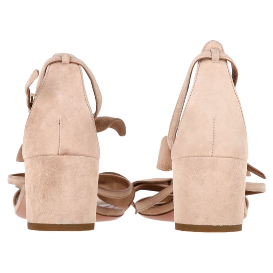 Aquazzura St. Tropez Schleife 50mm Sandale aus beigem Wildleder - Image 5