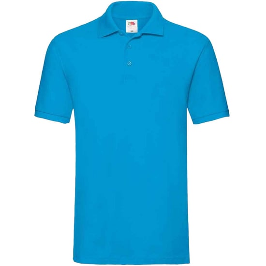 Fruit of the Loom Herren Premium Baumwolle Pique Polo Shirt (Azurblau) - Image 1