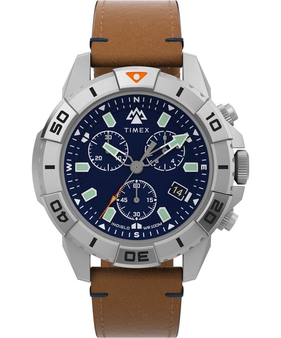 Timex Ridge Chrono Herrenbraun Uhr TW2W16300 - Image 1