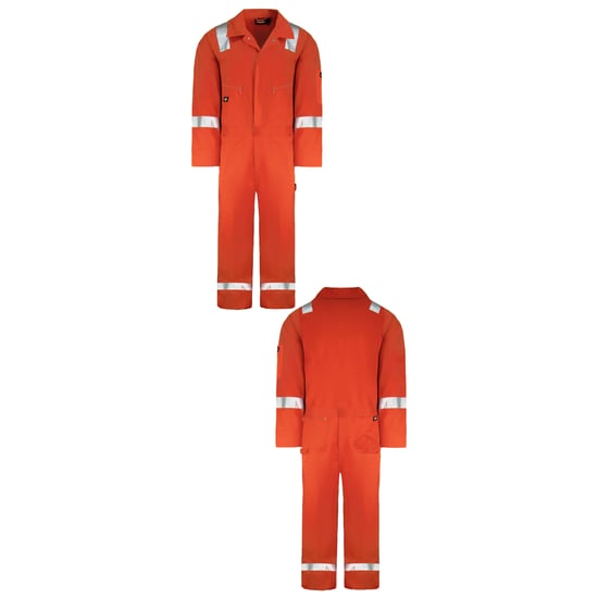 Dickies Hi-Vis Lighgewicht Herren Orange Coverall - Image 3