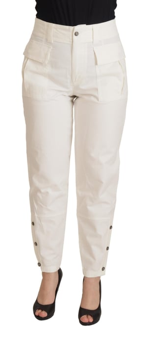 Schicke Baumwoll-Hose mit schmalem Bein - Image 1