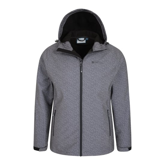 Mountain Warehouse Herren Exodus Showerproof Soft Shell Jacke (Holzkohle) - Image 3