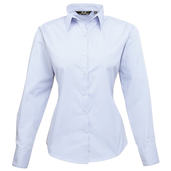 Premier - Bluse für Damen Langärmlig (Hellblau) - Image 1