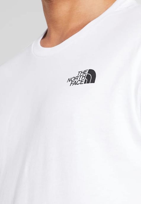 The North Face Mens SS einfache Kuppel T Shirt weiß - Image 3