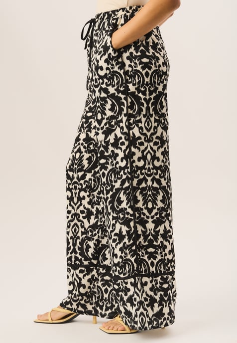 Hose mit weitem Bein und Ikat-Druck - Image 3