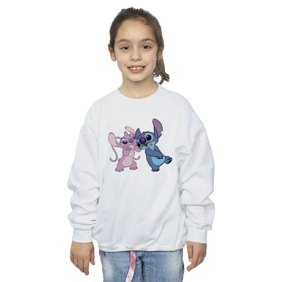 Disney Lilo & Stitch Kisses Sweatshirt für Mädchen (weiß) - Image 3