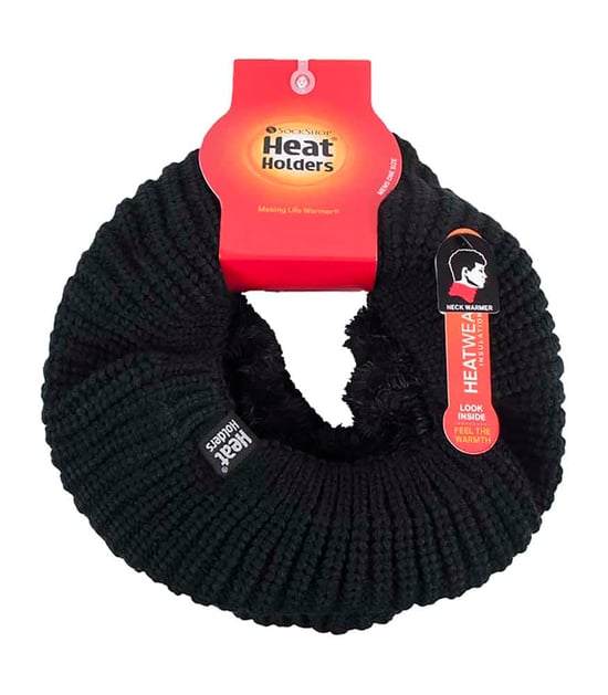 Ladies Thick Winter Warm Fleece gefüttert Chunky Knit Thermal Neck Warmer - Image 2