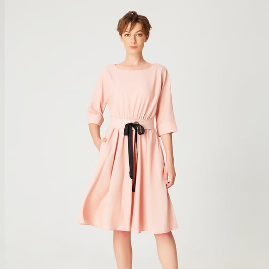 Ausgestelltes Kleid mit breitem Gürtel - Image 5