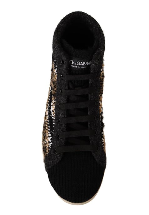 Braune High-Top-Turnschuhe - Image 3