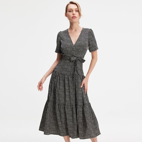 Liberty print cross-heart dress