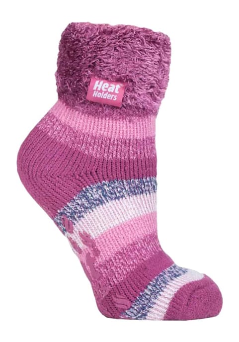 Rutschfeste, niedrig geschnittene Thermo-Slipper-Bettsocken für Damen mit Griffen - Image 1