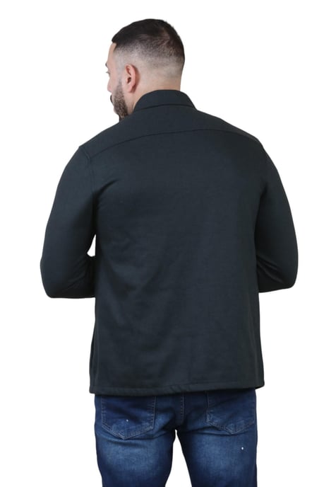 Autograph Herren Wollmischung Overshirt in Schwarz - Image 2