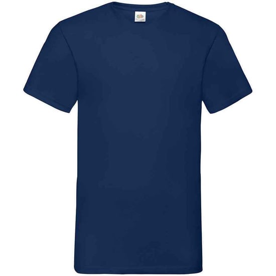 Fruit of the Loom Herren Valueweight V-Ausschnitt T-Shirt (Marineblau) - Image 1