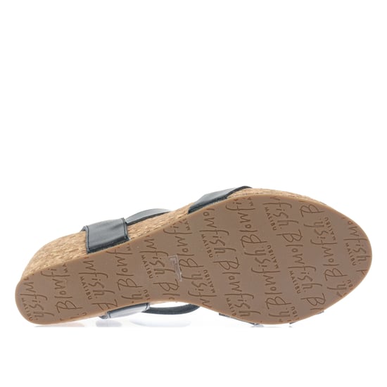 Women's Blowfish Malibu Hecta Wedge Sandals in Black