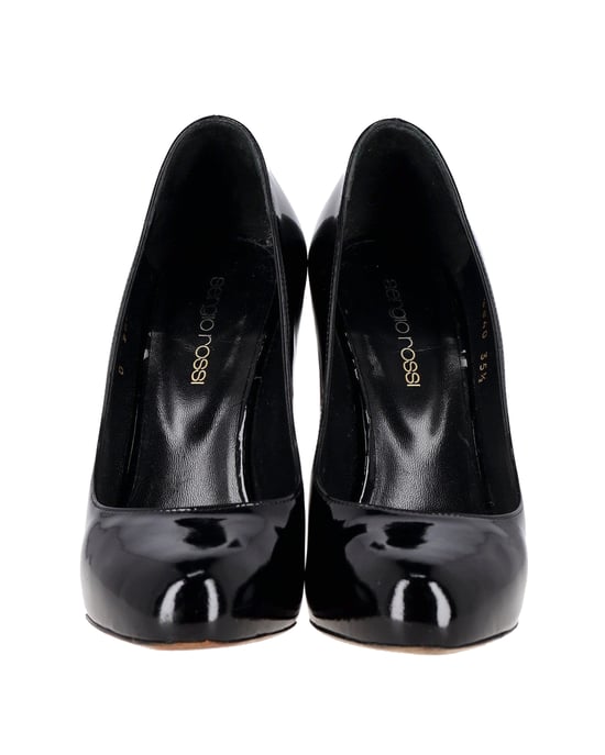 Sergio Rossi High Heel-Pumps aus schwarzem Lackleder - Image 2