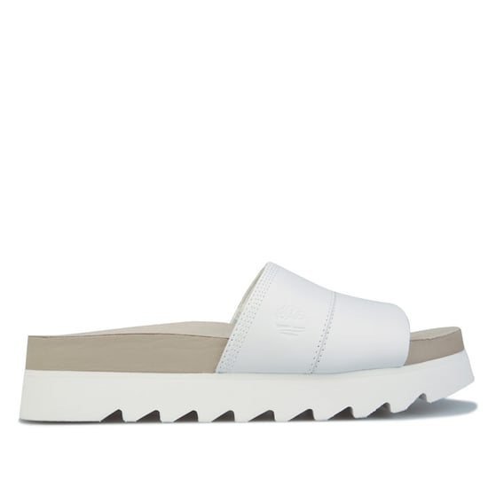 Women's Timberland Santa Monica Sunrise Slide Sandals in White