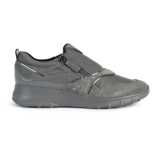 Geox D Zosma B Wildleder Damen Dunkelgraue Sneaker - Image 4