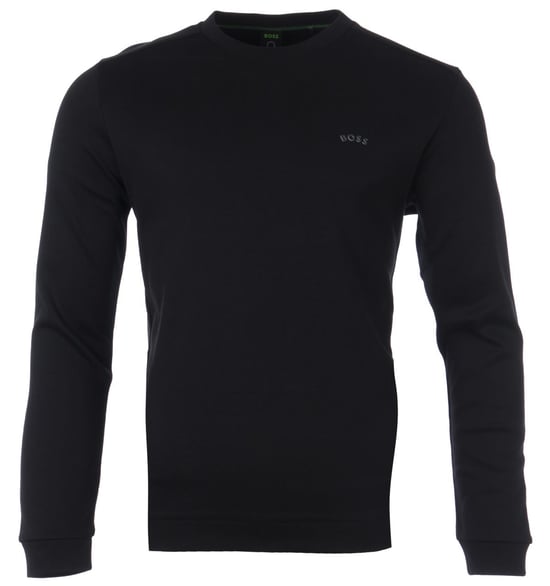 BOSS Green Salbo Herren Sweatshirt mit gebogenem Logo - Image 1