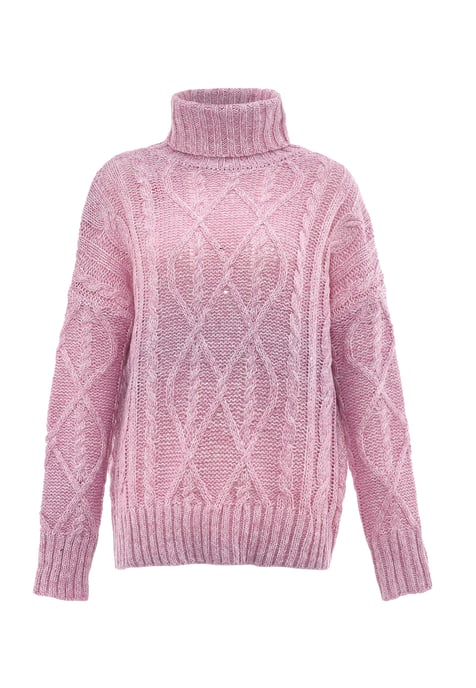 Mymo Rollkragenpullover Damen rosa rosa - Image 1