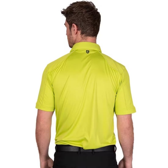 Island Green - Poloshirt Abgesteppt für Herren - Emblem (Limone) - Image 2