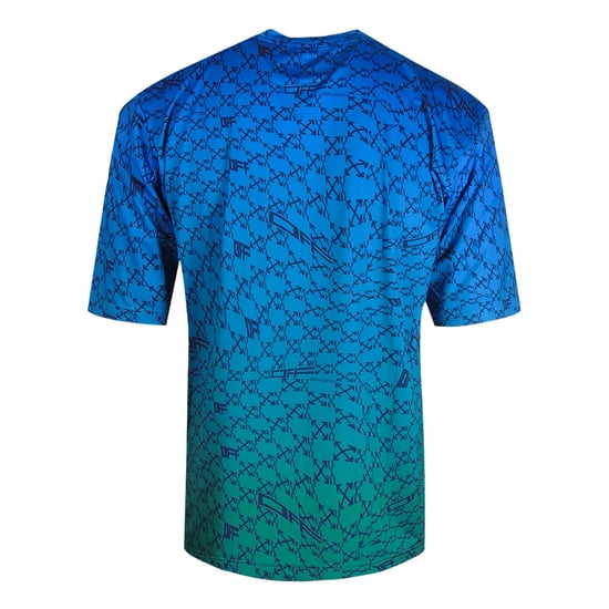 Off-White All-Over Peacock Blue Sports T-Shirt