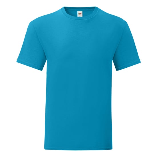 Fruit Of The Loom Herren T-Shirt Iconic (Azurblau) - Image 1