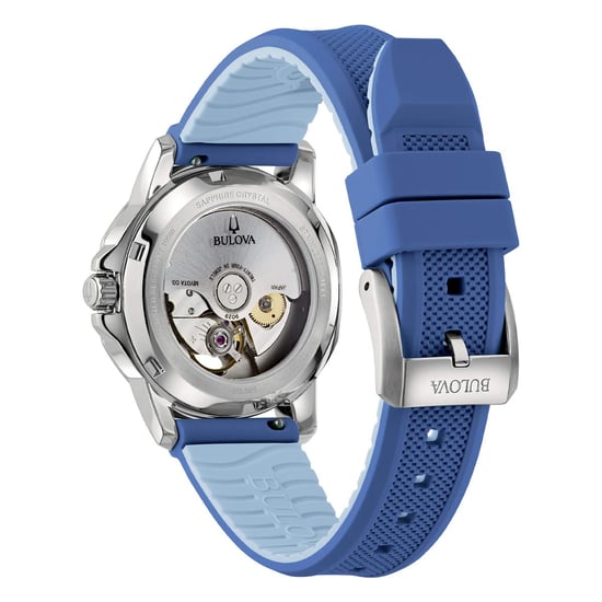 Bulova Marine Star Damen Blau Uhr 96L324 - Image 3