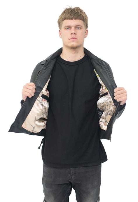Mens Leather Air Force Bomber Jacket - Dublin