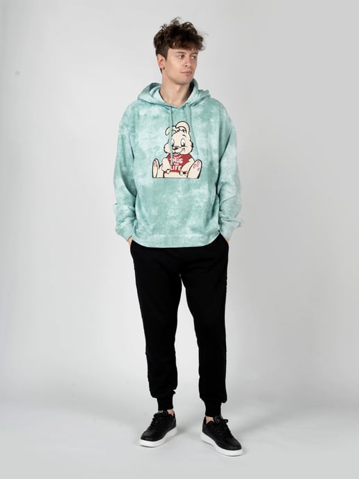 Guess x Brandalised Sweatshirt Leon Bunny Herren grün - Image 2