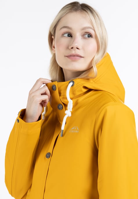 ICEBOUND Wattierte Regenjacke Damen Senf - Image 5