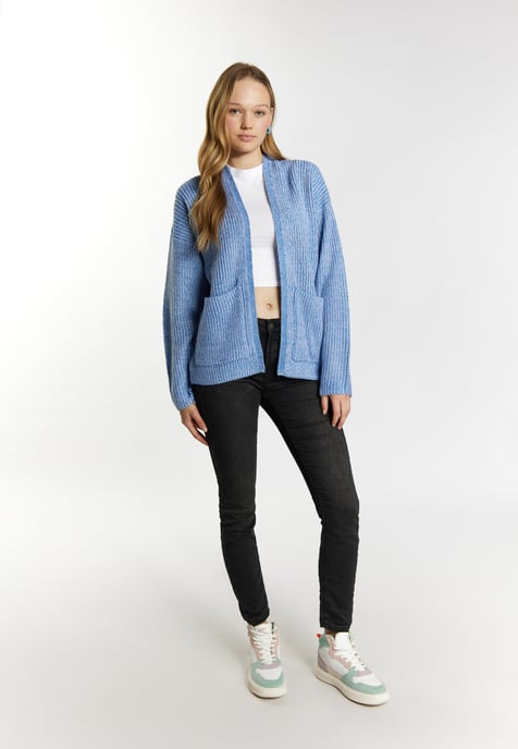 Mymo Strickcardigan Damen Himmelblau - Image 2