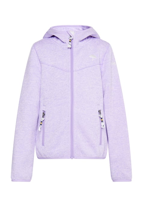 Schmuddelwedda Strickfleeceblouson für Mädchen Mädchen (Kids) Helllavendel-Melange - Image 1