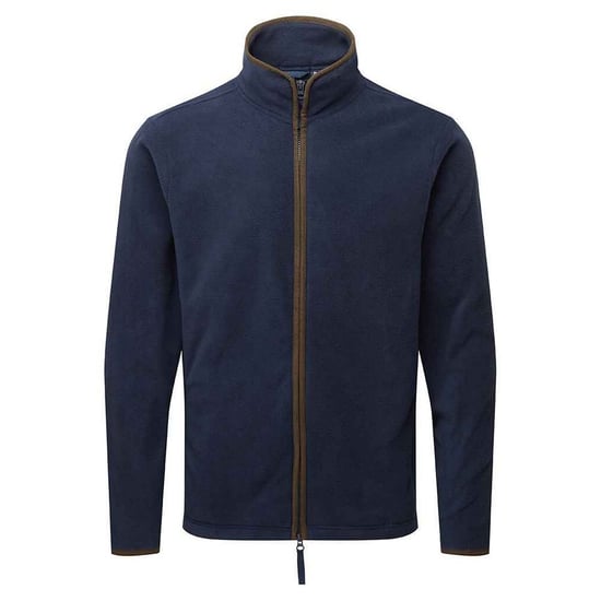 Premier Herren Artisan Fleece-Jacke (Marine/Braun) - Image 1