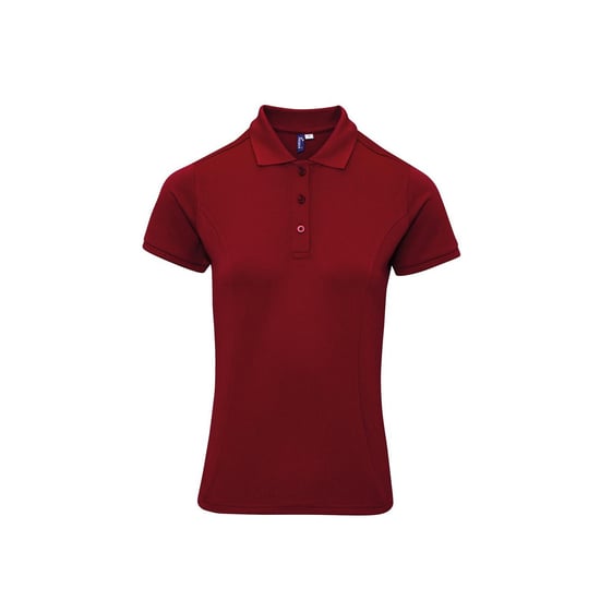 Premier - Poloshirt für Damen (Burgunderrot) - Image 1