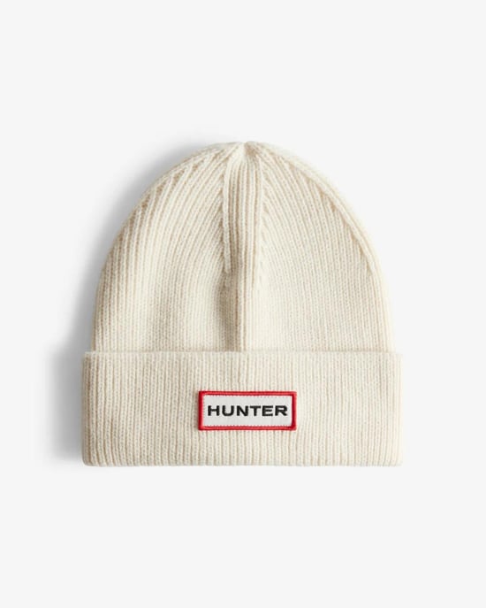 Hunter Jura Beanie Mütze/Schal Boxset Acryl Weiß - Image 1
