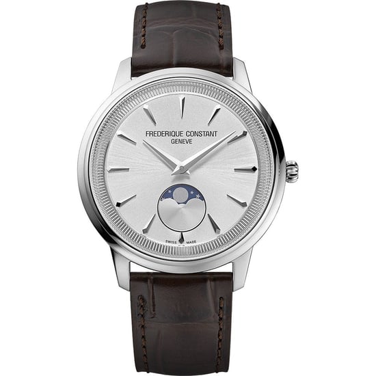Frédérique Constant Moneta Moonphase Braun Unisex Armbanduhr FC-206S3S6 - Image 1