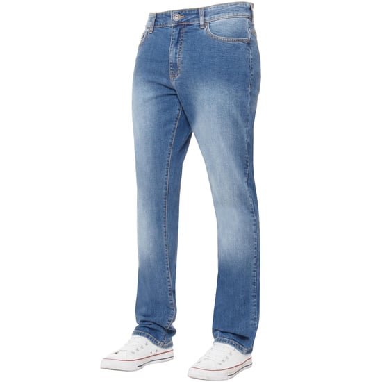 Kruze Herren Straight Leg Stretch Jeans - Image 2