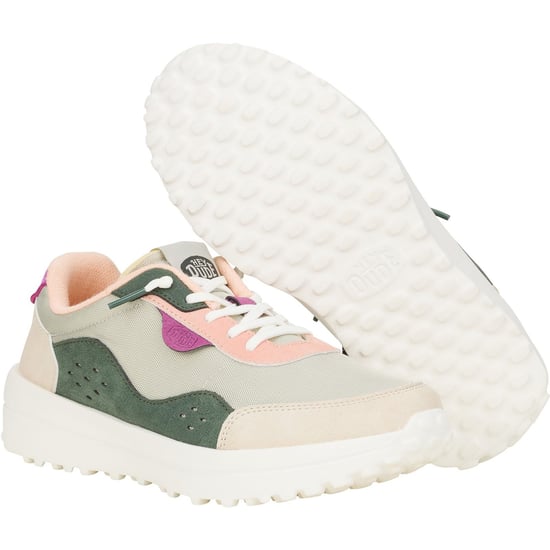 HEYDUDE Hayden Colorblock Polyester Damen Dusty Olive/Multi Turnschuhe - Image 3