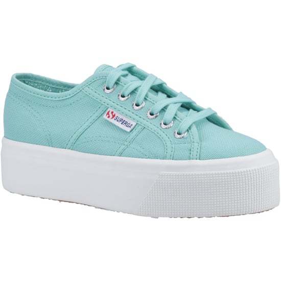 Superga 2790 Linea Up And Down 100% Baumwolle Frauen Grün Wasser Trainer - Image 1