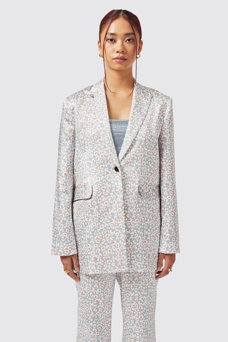 Amarantha Slim Fit Blue Jacket