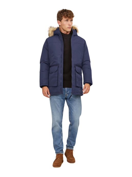 Mit dem Parka von Jack & Jones sind Sie für die Wintertage bestens gerüstet. Dieser Parka schützt Sie vor Wind und Wetter, denn er ist wasserabweisend und hat eine abnehmbare Kapuze mit Fellimitat. Er hält Sie angenehm warm, denn er ist aus einem schweren - Image 4