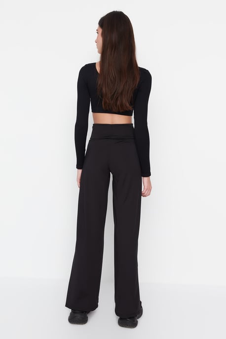 Trendyol Women's High Waist Wide Leg Tracksuit Bottom